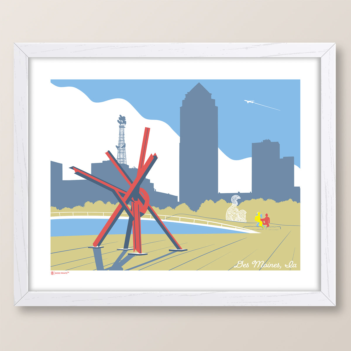 Colorful Des Moines Print