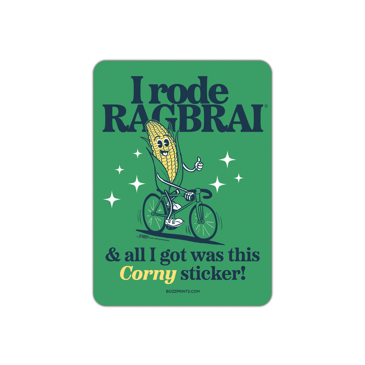 RAGBRAI Corny Sticker