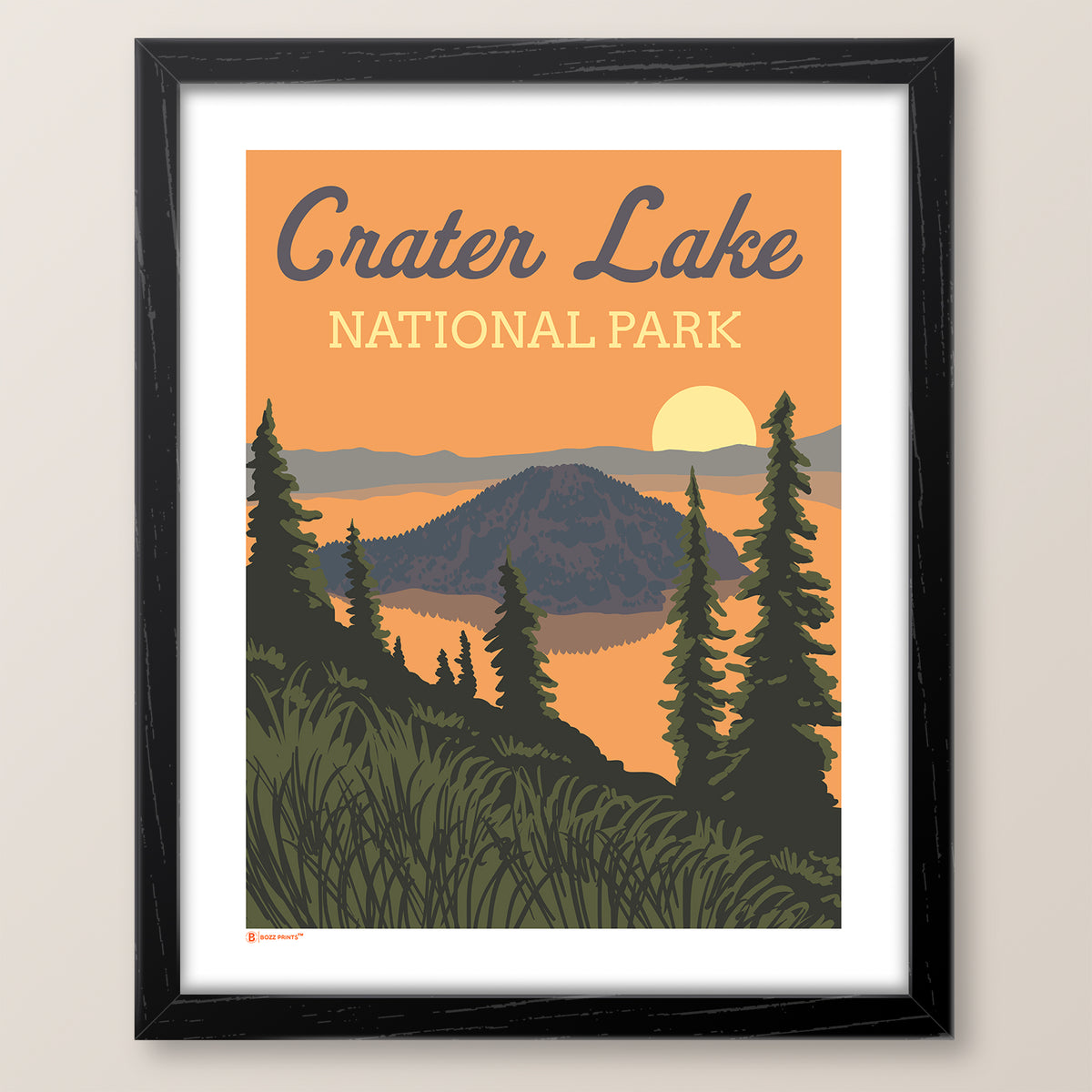 Crater Lake National Park Sunrise Print