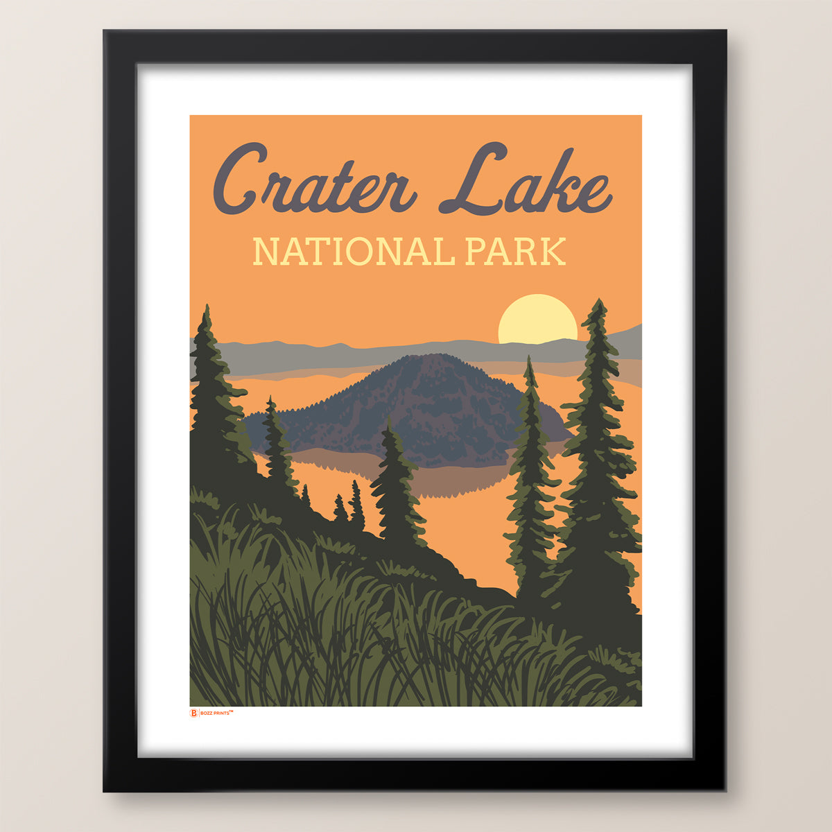 Crater Lake National Park Sunrise Print
