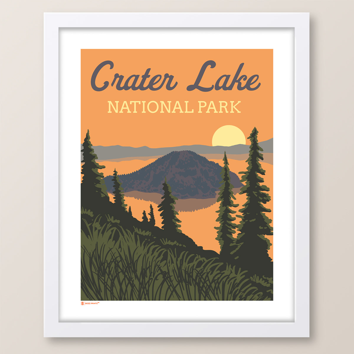 Crater Lake National Park Sunrise Print