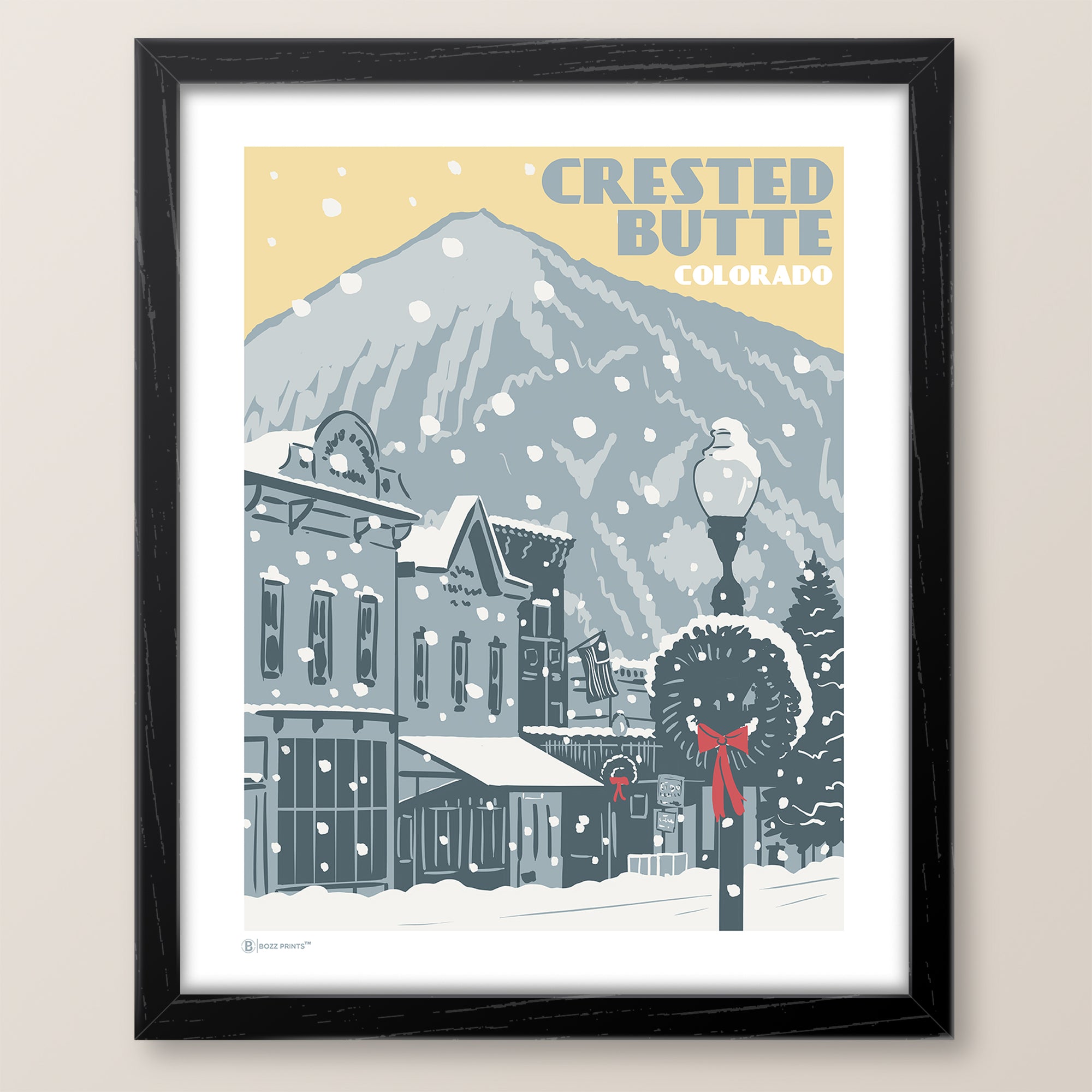 Crested Butte Elk Avenue Colorado Art Print - Bozz Prints
