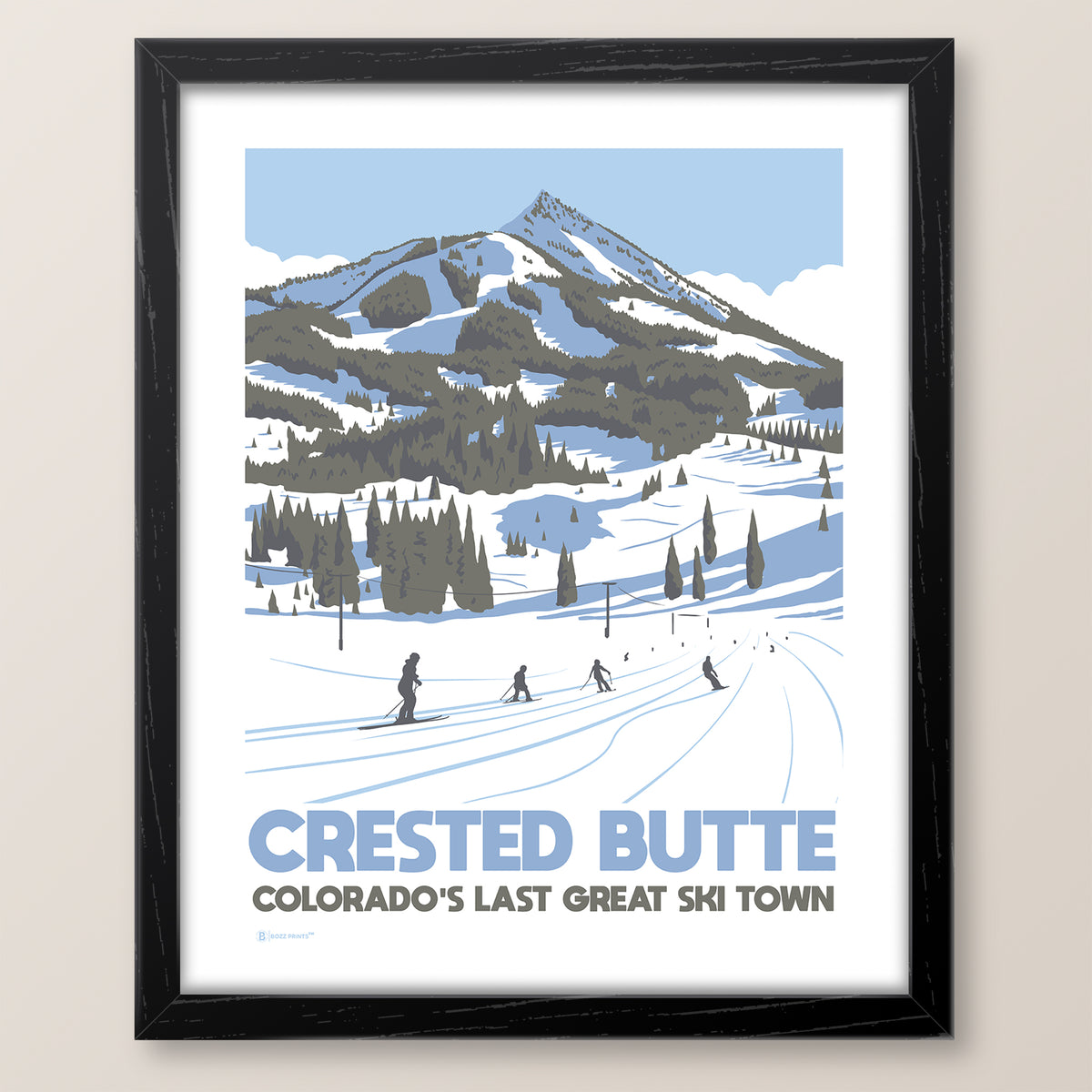 Crested Butte Ski Town Print
