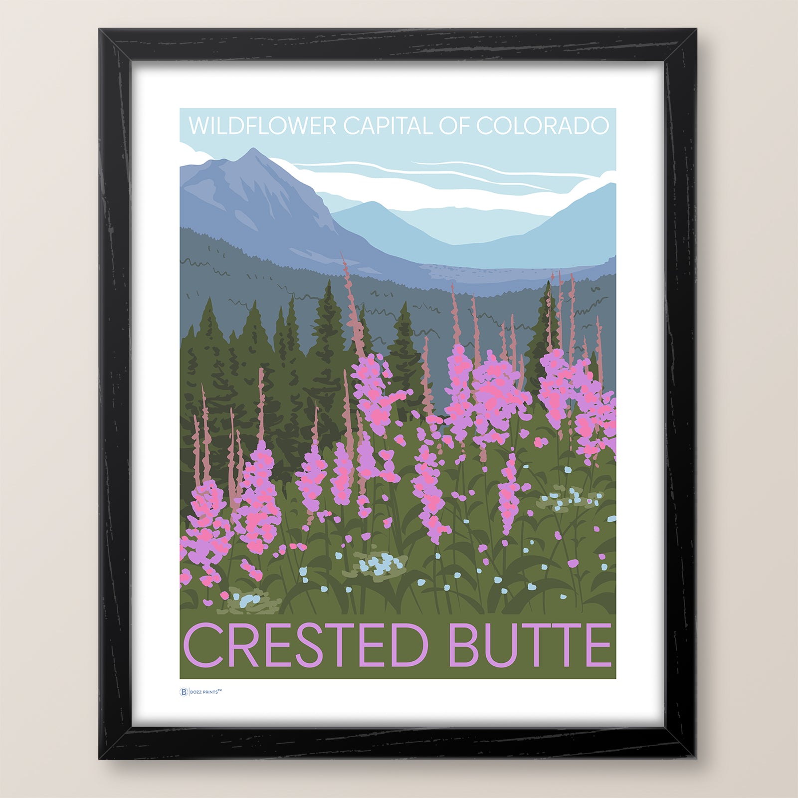 Crested Butte Wildflower Capitol Print