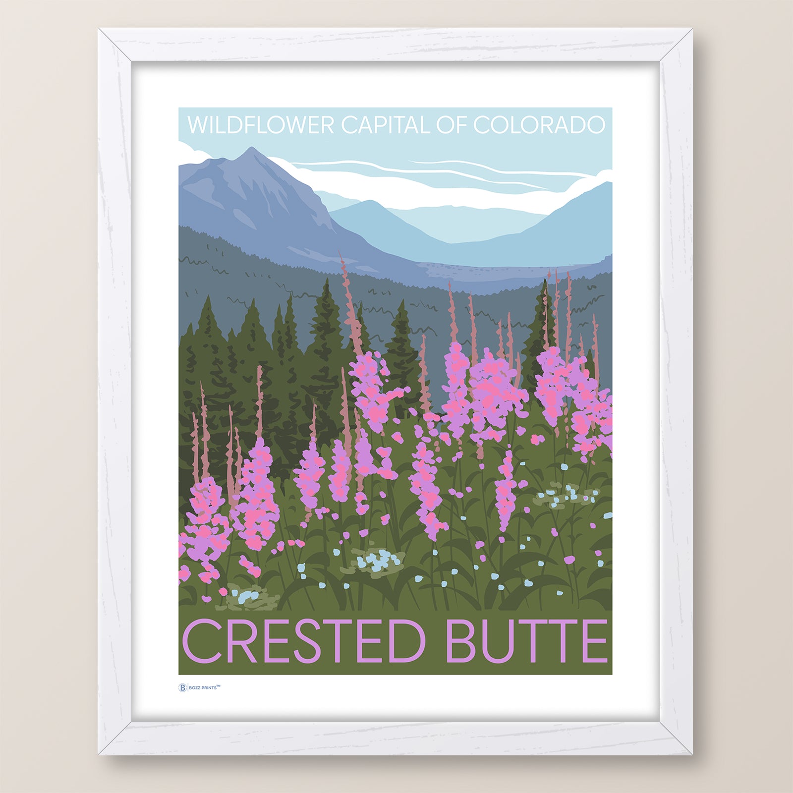 Crested Butte Wildflower Capitol Print