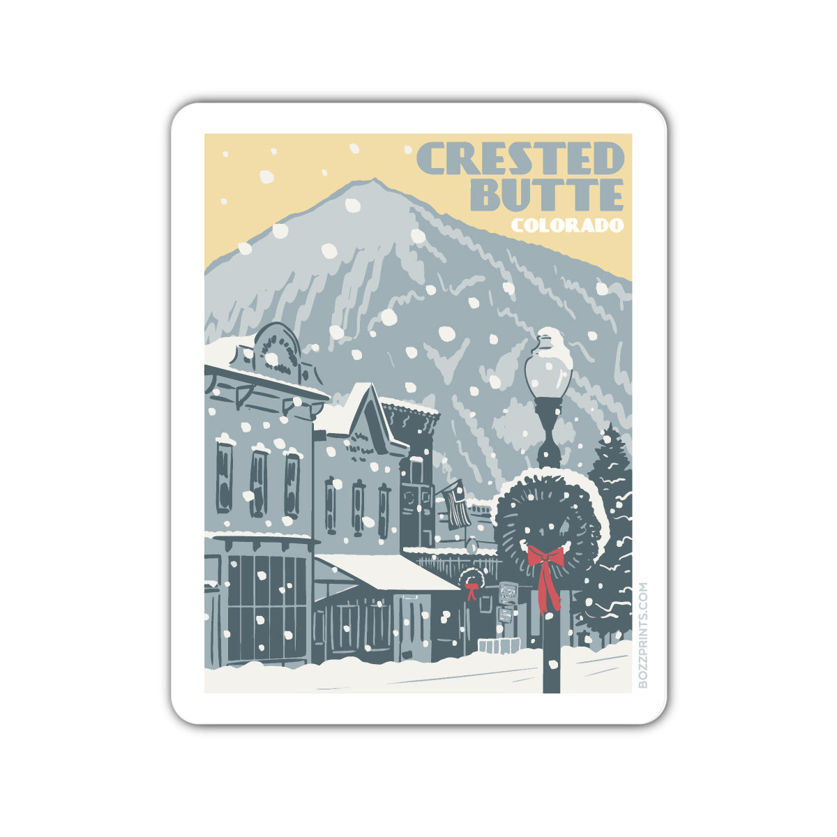 Crested Butte Elk Avenue Sticker