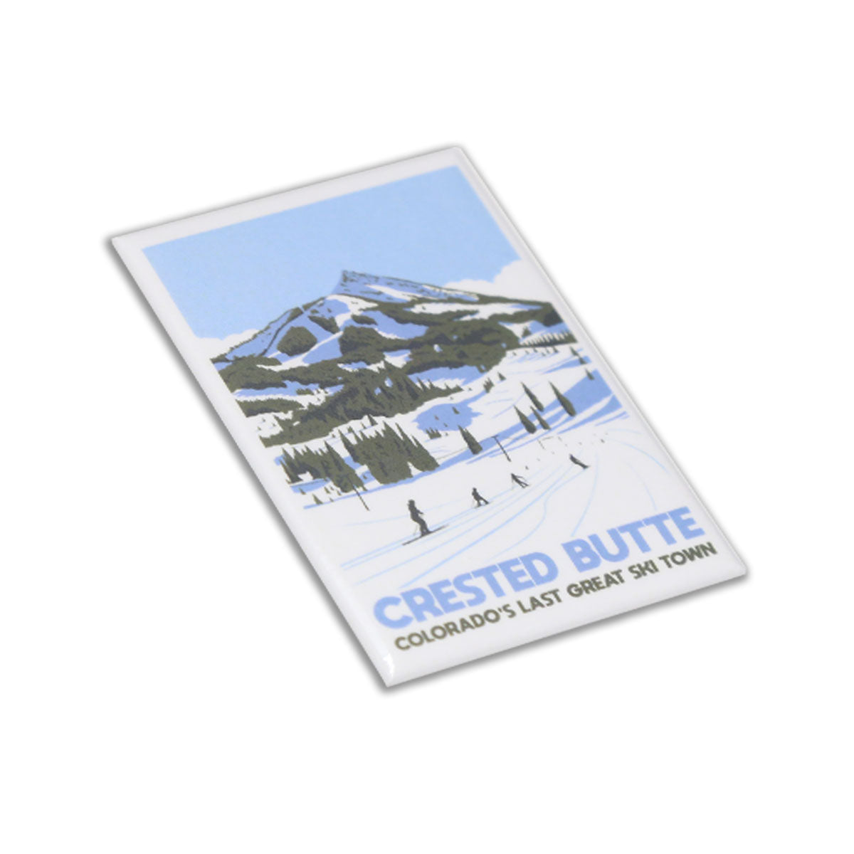 Crested Butte Ski Town Hard Magnet