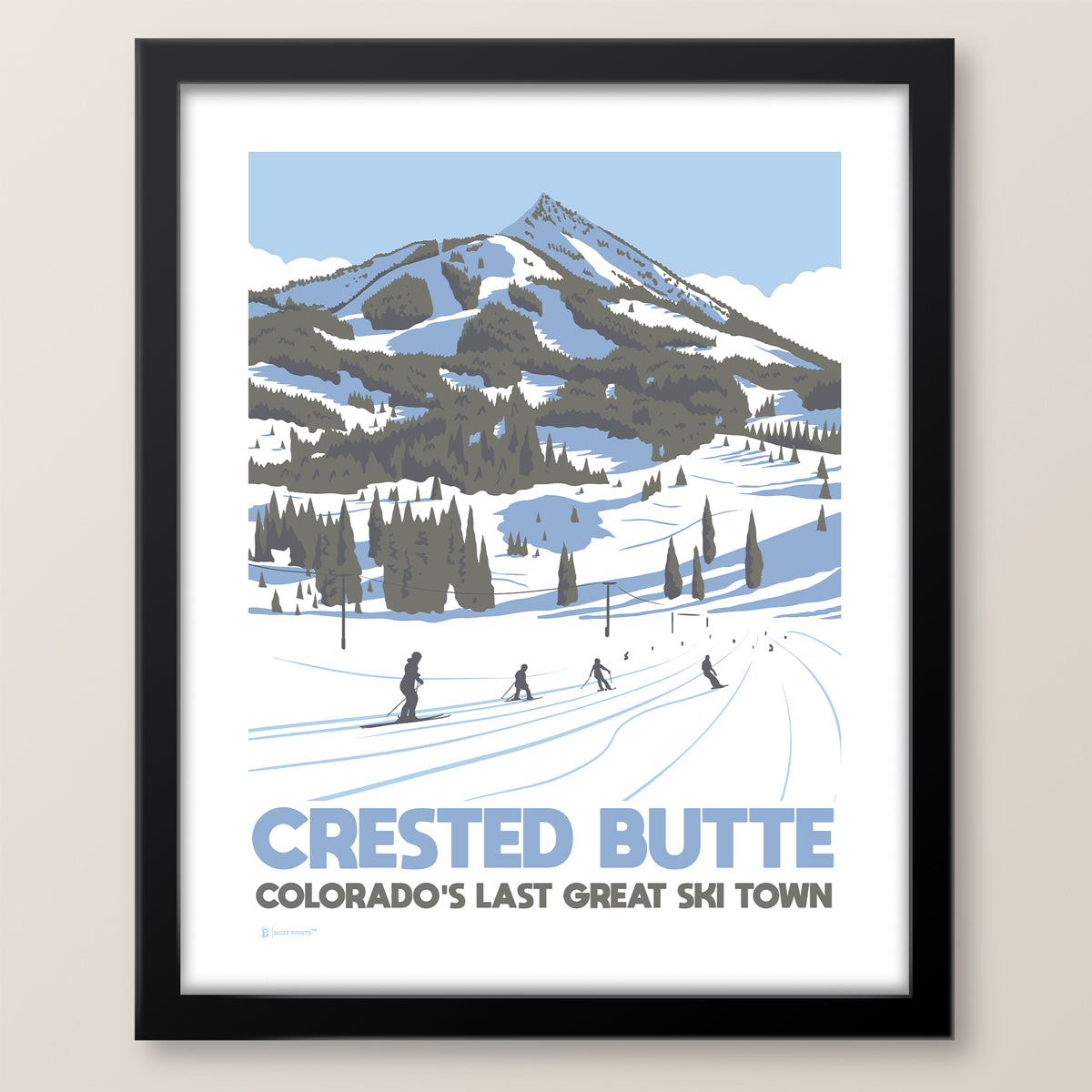 Crested Butte Ski Town Print