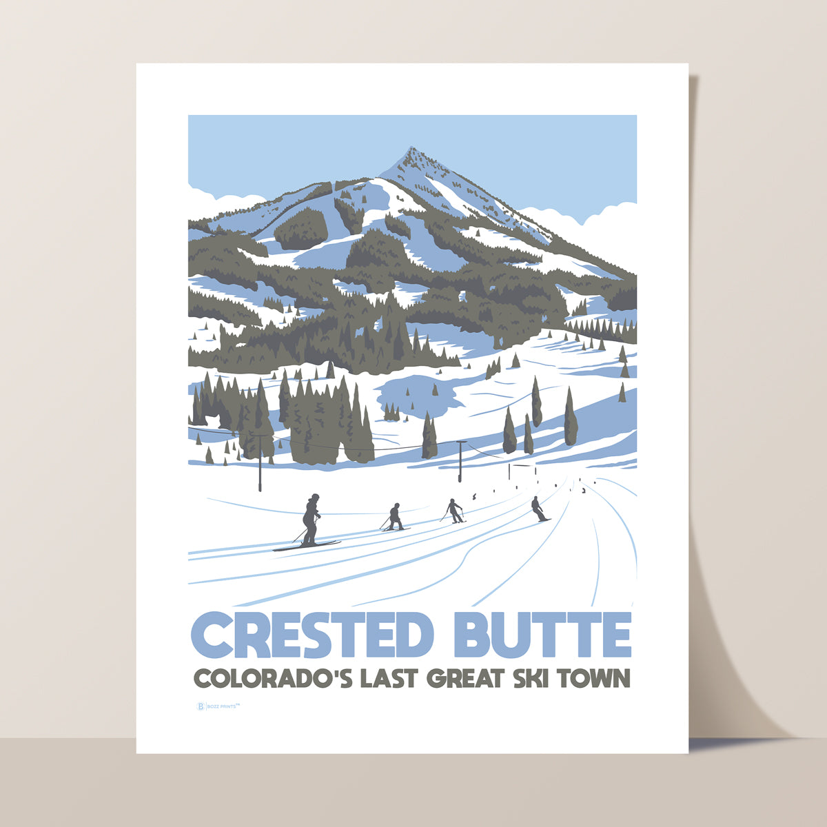 Crested Butte Ski Town Print