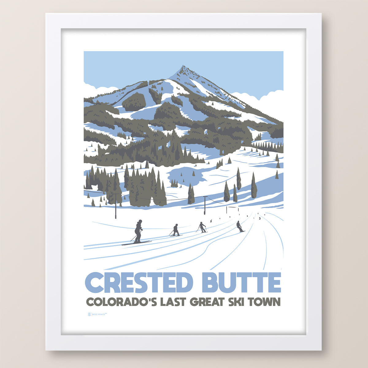 Crested Butte Ski Town Print