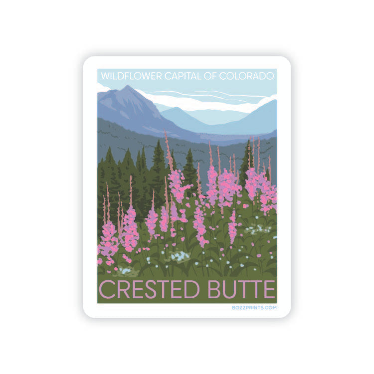 Crested Butte Wildflowers Sticker
