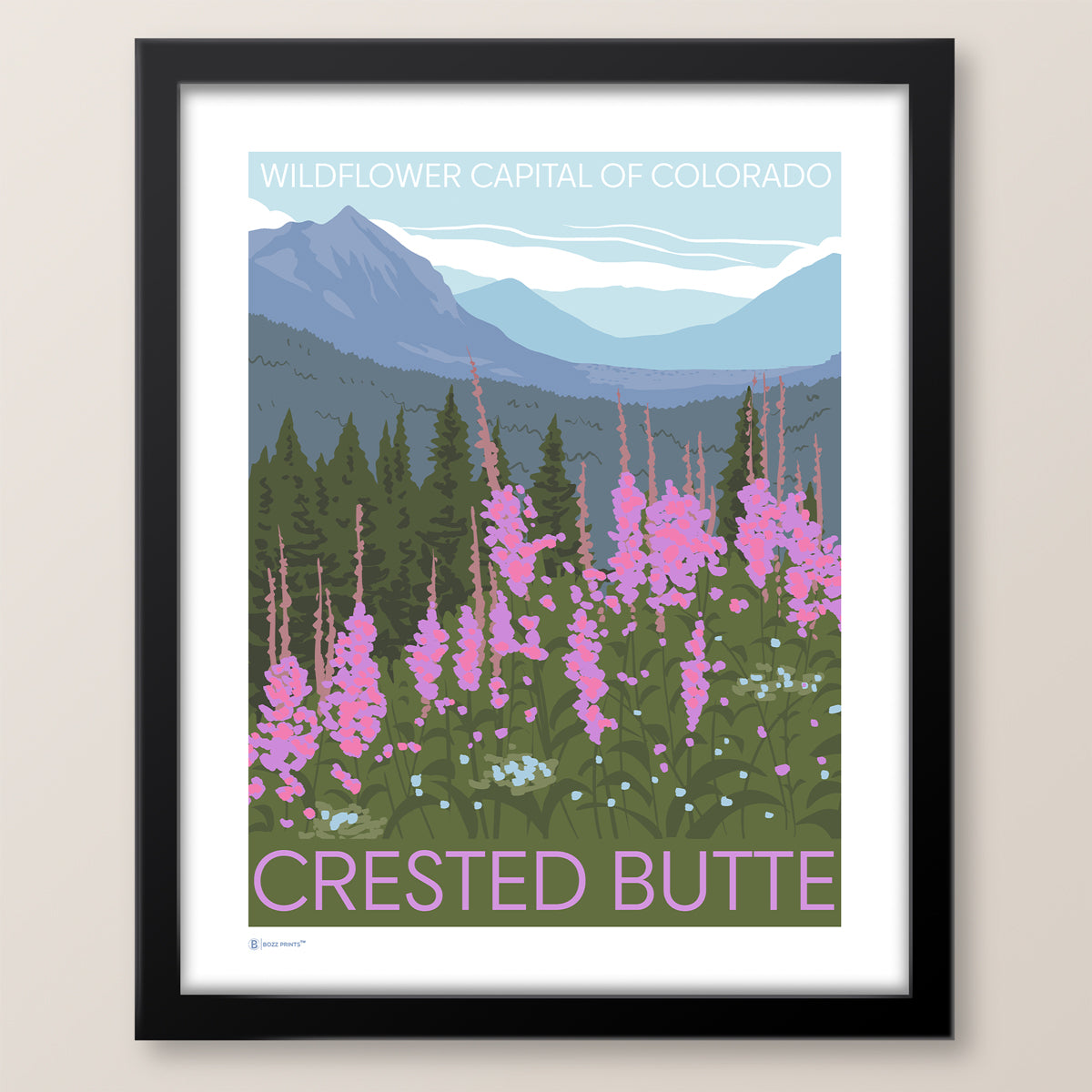 Crested Butte Wildflower Capitol Print