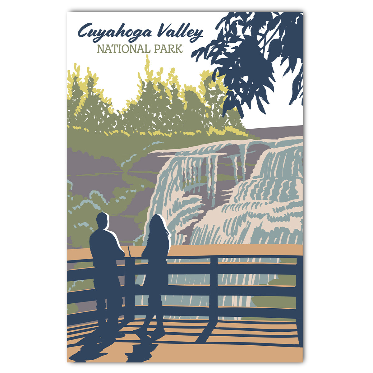 Cuyahoga Valley National Park Brandywine Falls Postcard