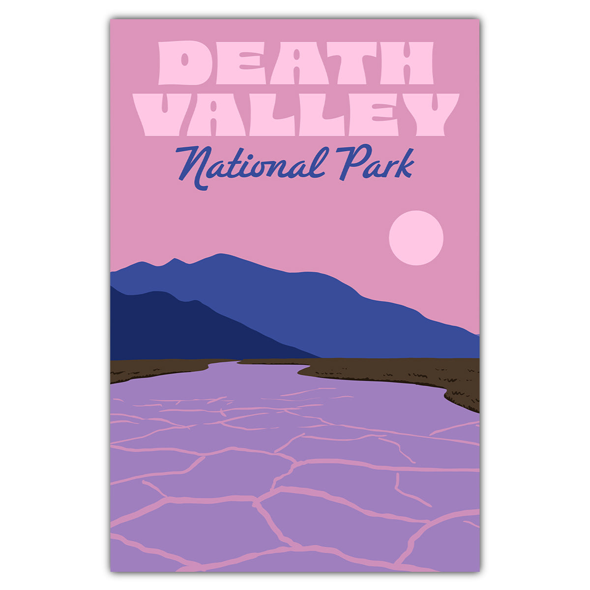 Death Valley National Park Sand Basin Postcard