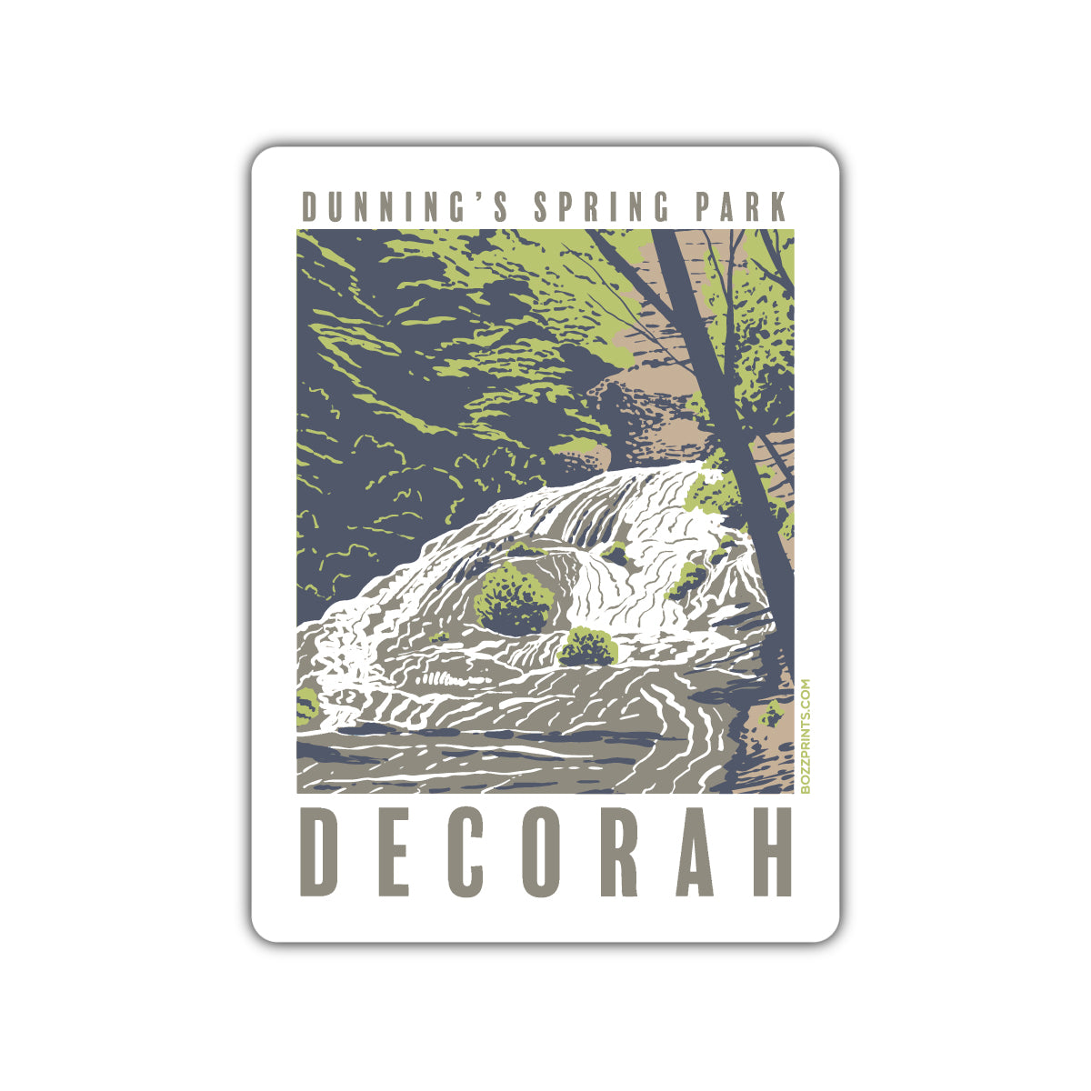 Decorah Dunning's Spring Sticker
