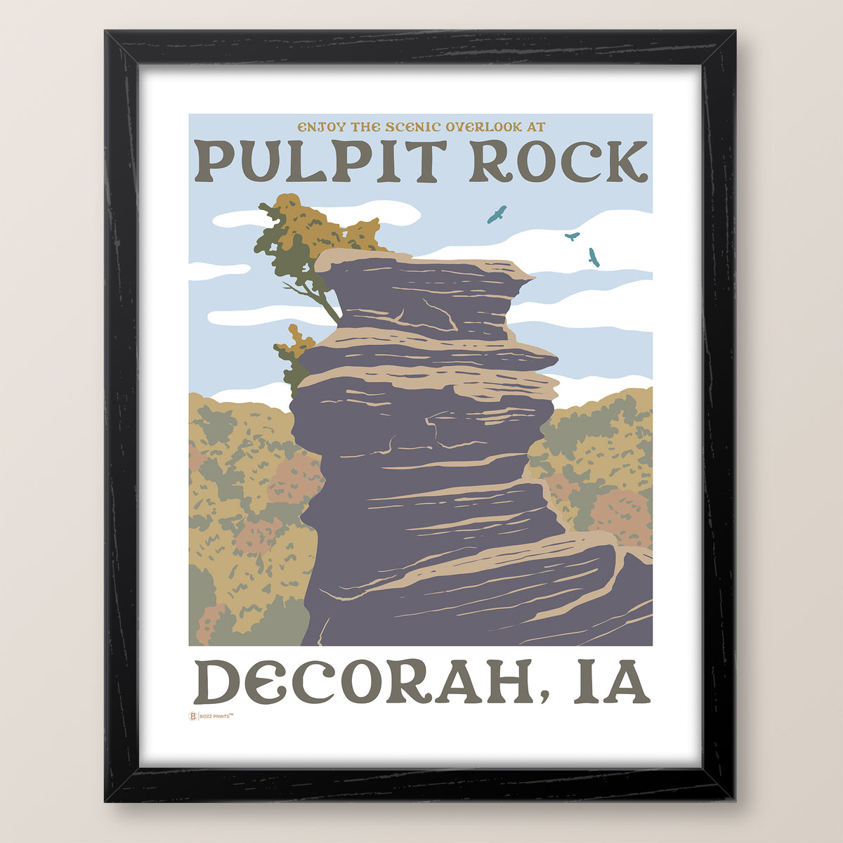 Decorah Pulpit Rock Print