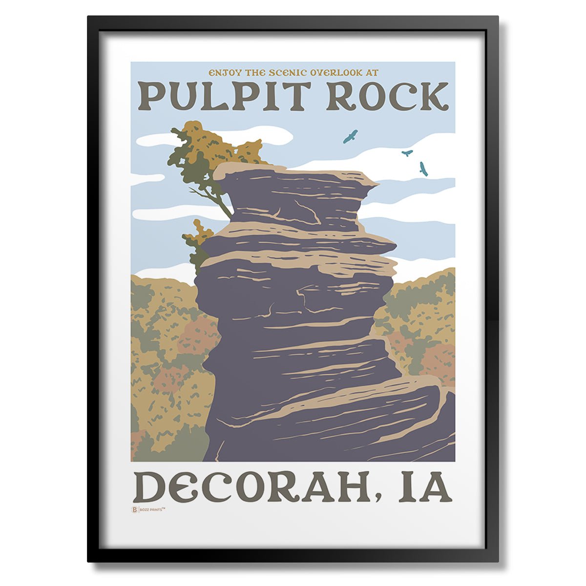 Decorah Pulpit Rock Print