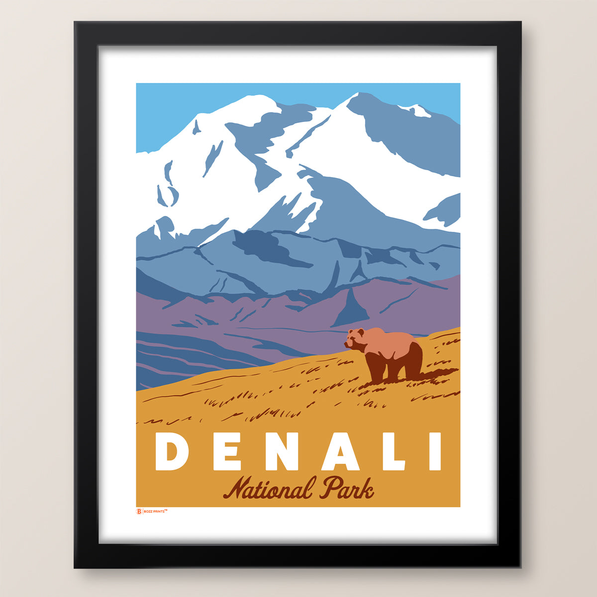 Denali National Park Grizzly Bear Print