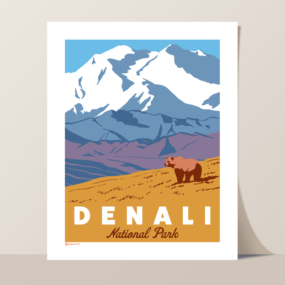 Denali National Park Grizzly Bear Print