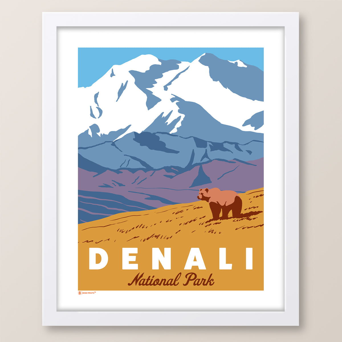 Denali National Park Grizzly Bear Print
