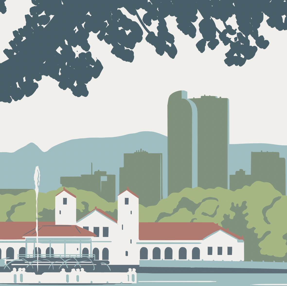 Denver City Park Print