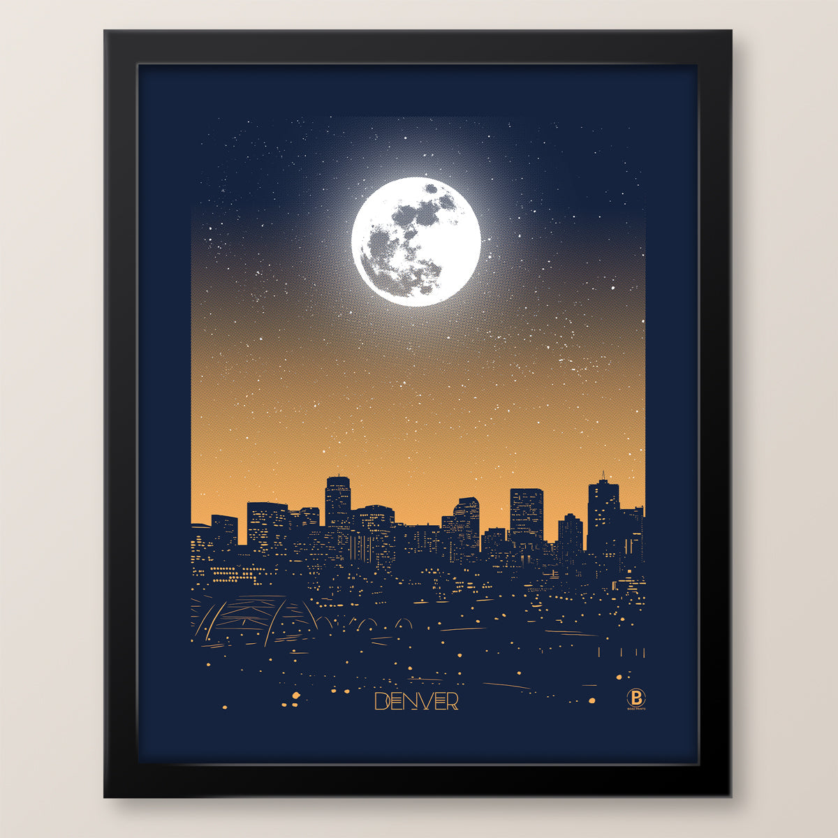 Denver Moon Print