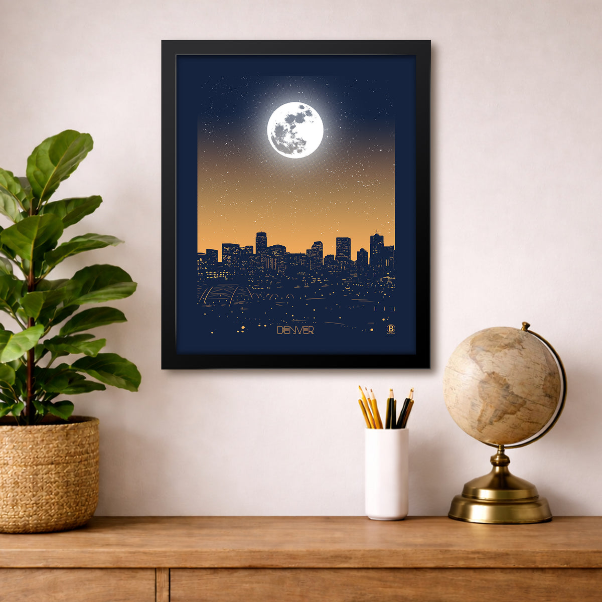 Denver Moon Print