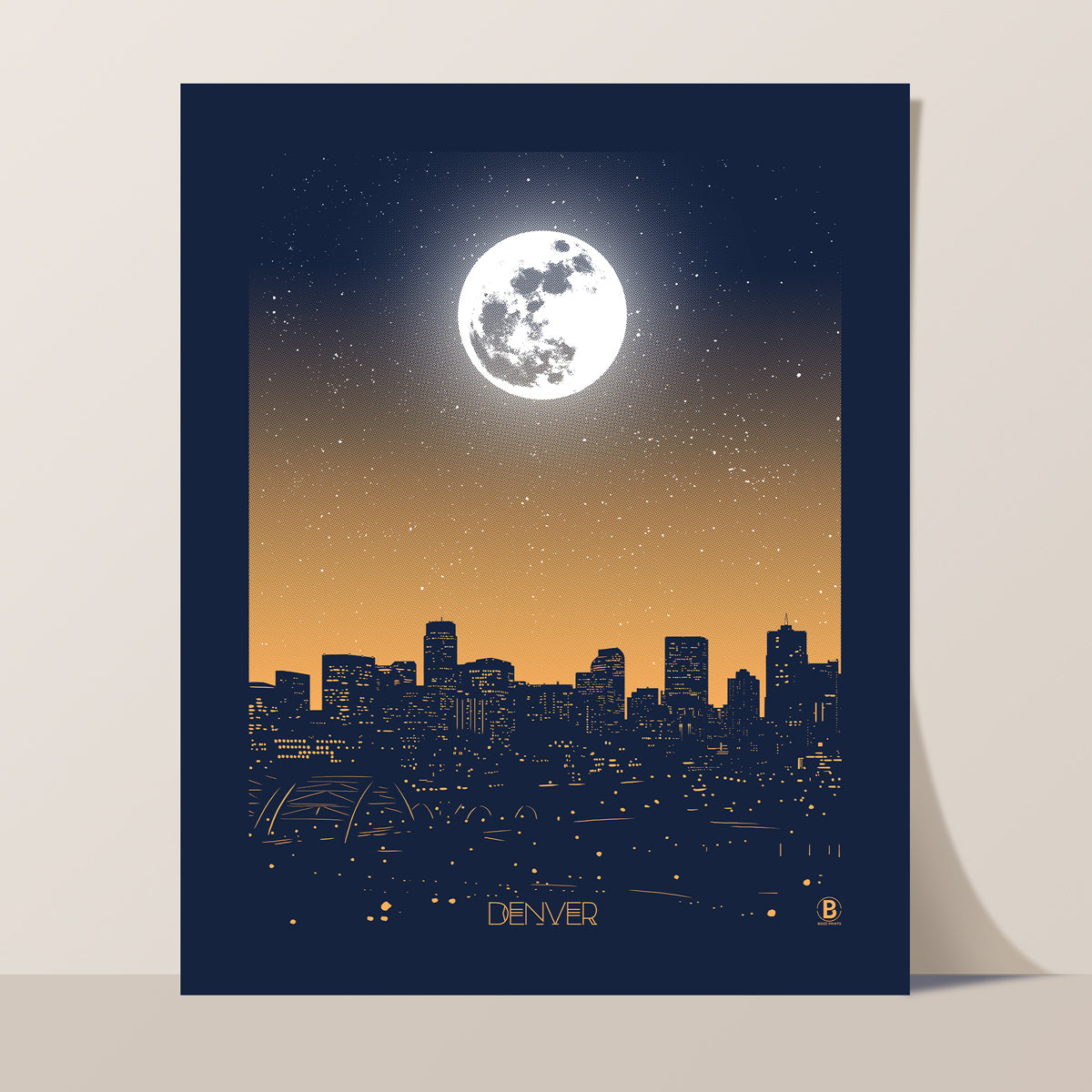Denver Moon Print