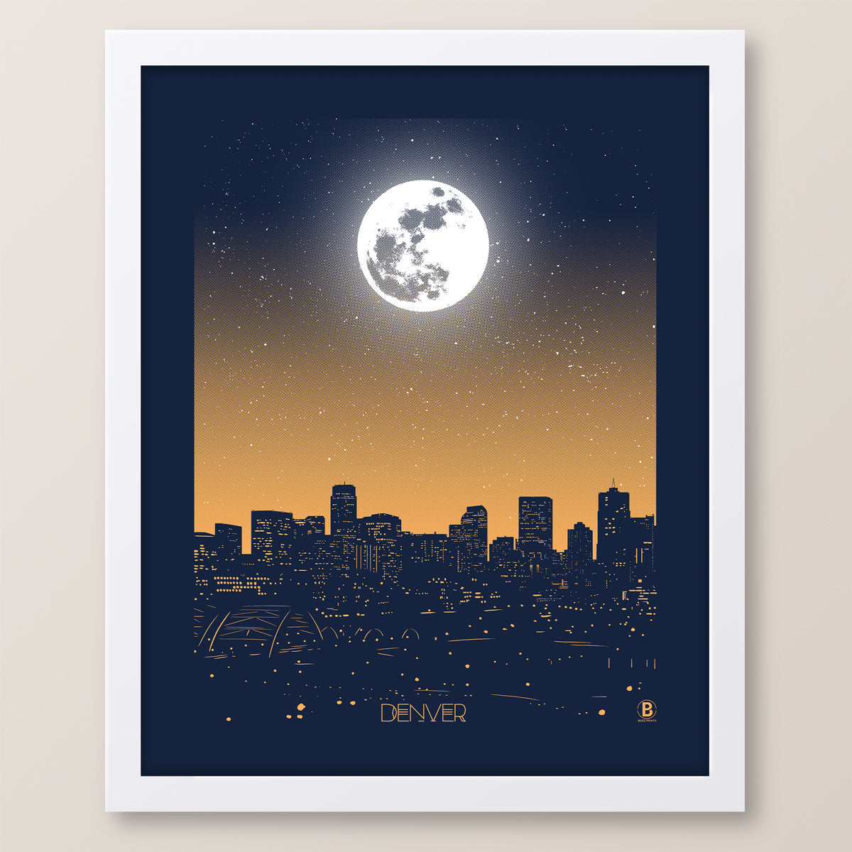 Denver Moon Print