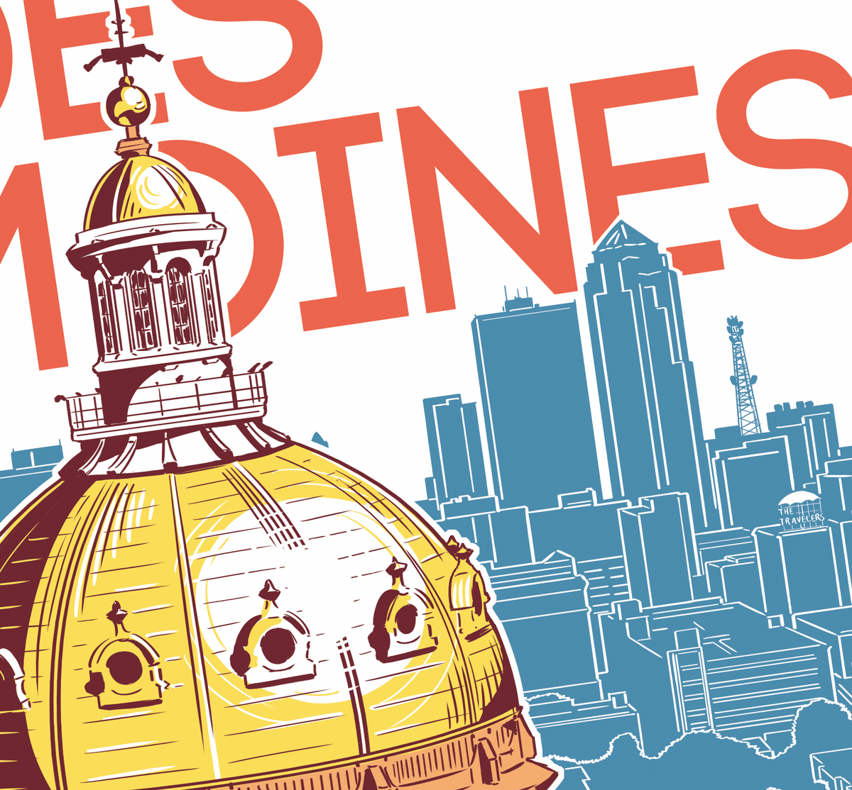 Des Moines Capitol Print