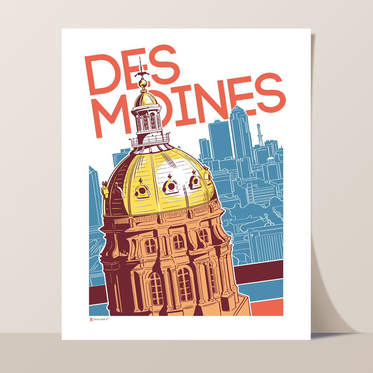 Des Moines Capitol Print