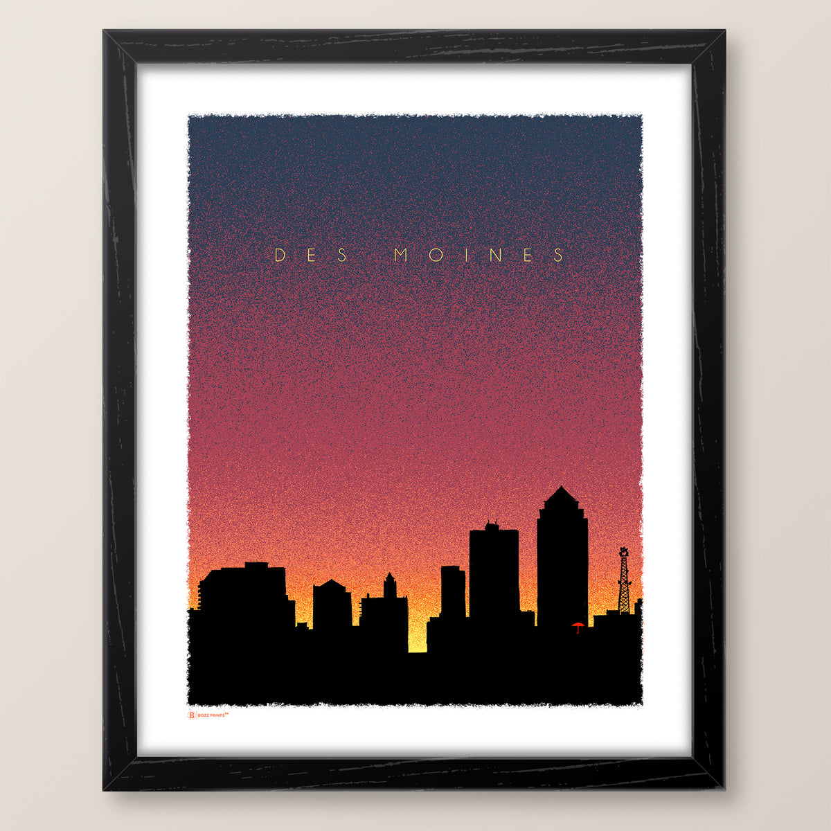 Des Moines Dusk Print