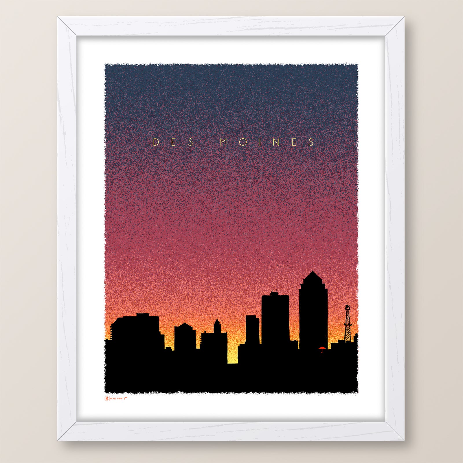 Des Moines Dusk Print