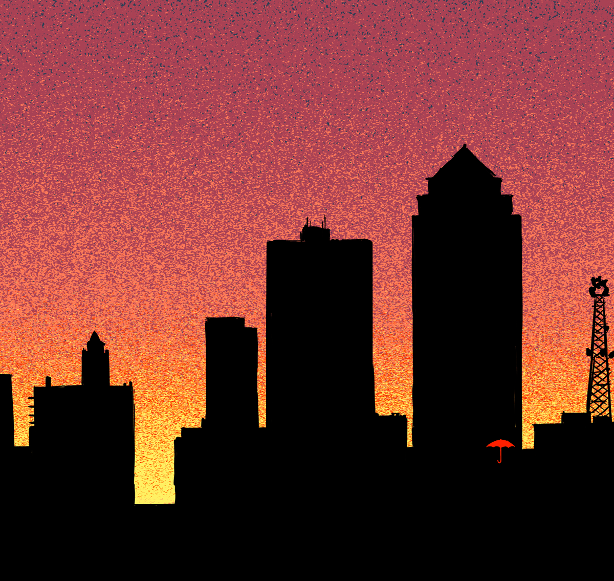 Des Moines Dusk Print