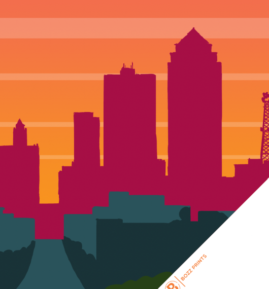 Des Moines Heart Print