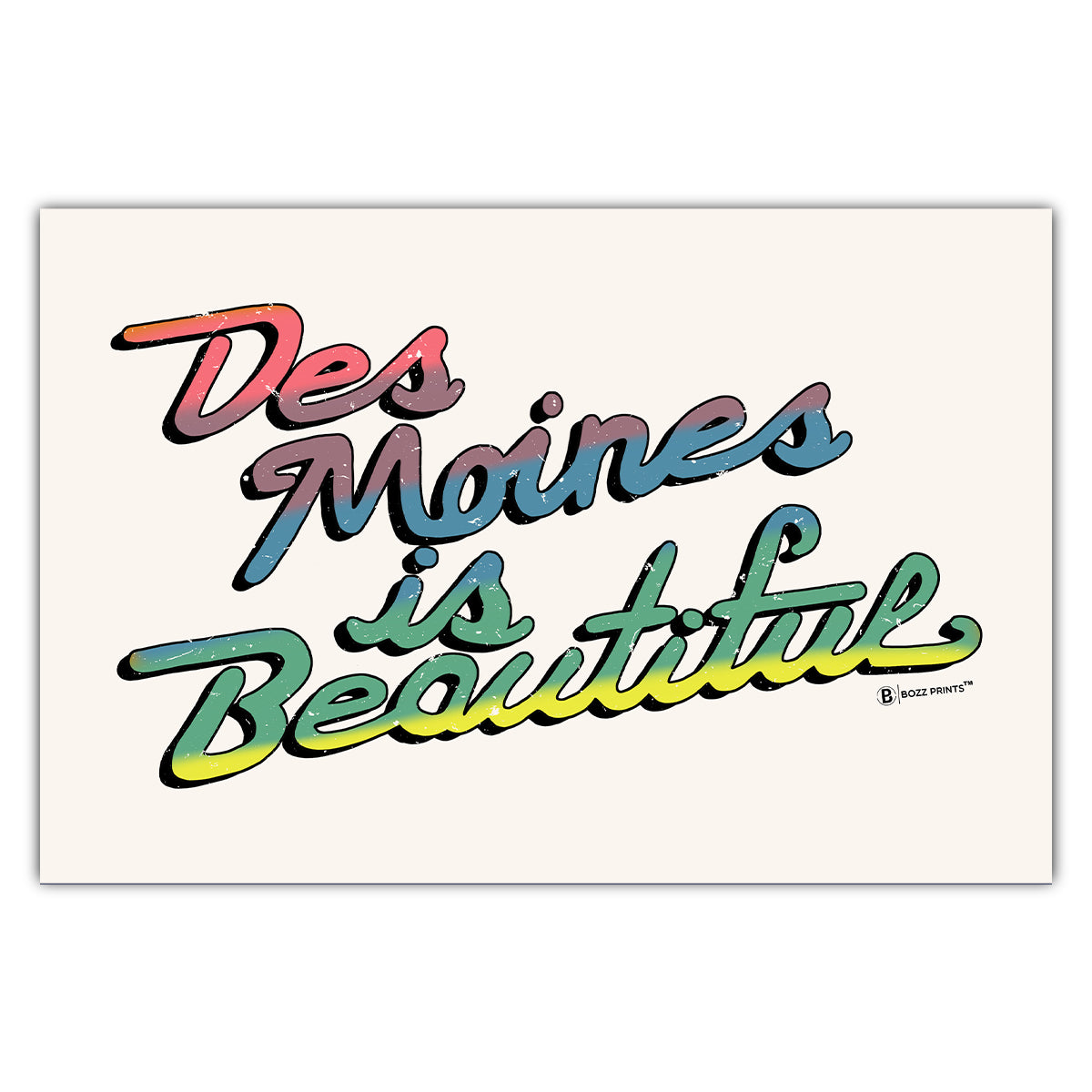 Des Moines is Beautiful Postcard