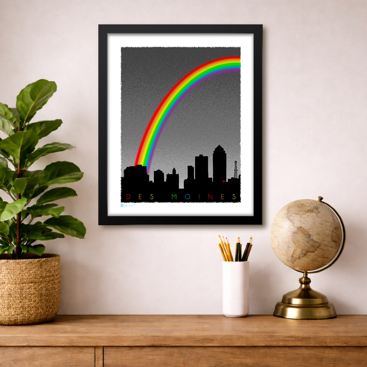 Des Moines Pride Skyline Print