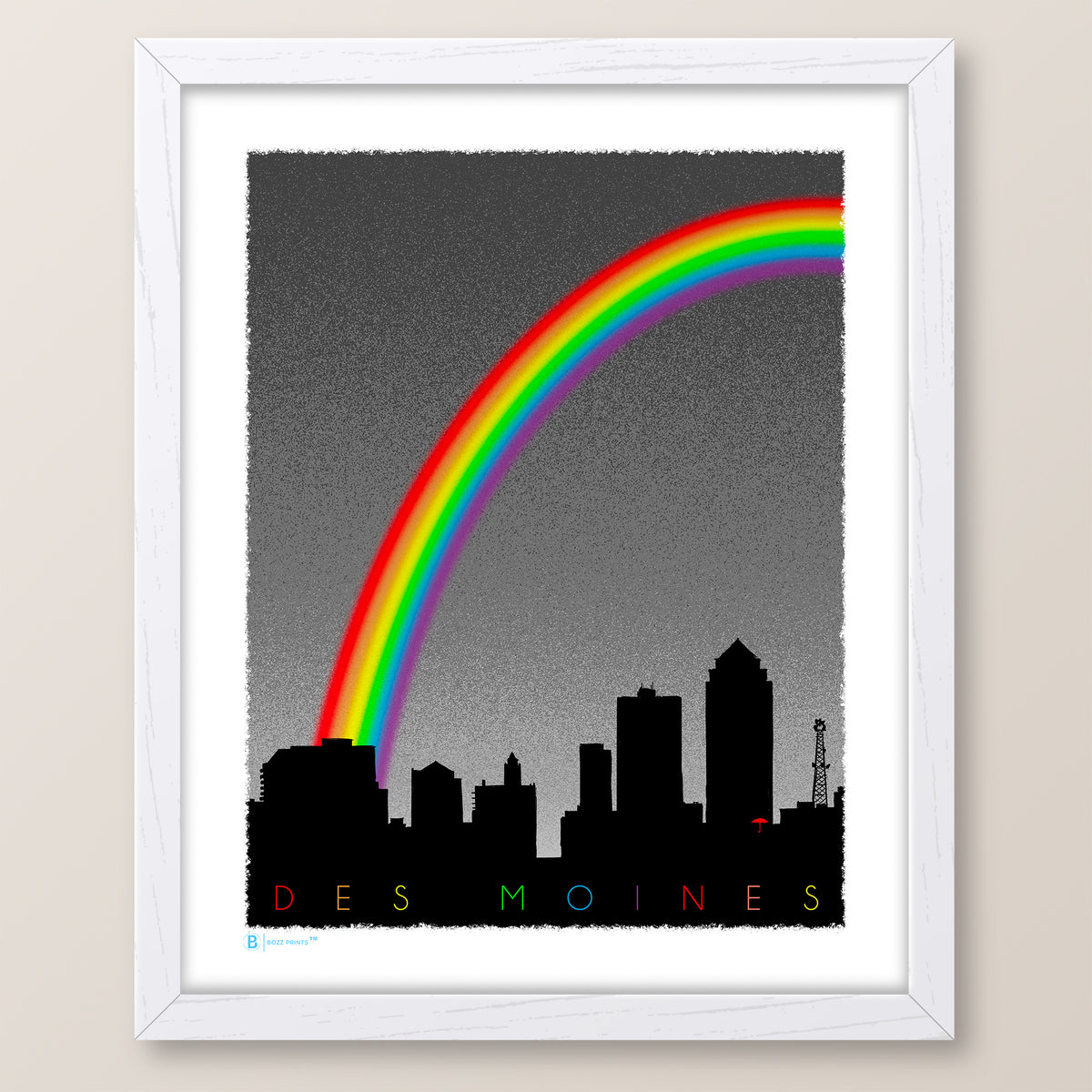 Des Moines Pride Skyline Print