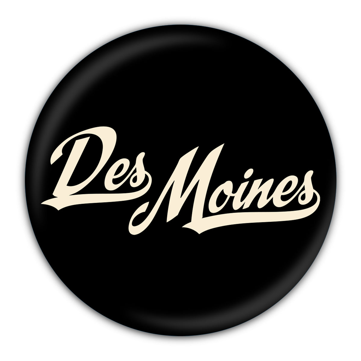 Des Moines Script Drink Coaster
