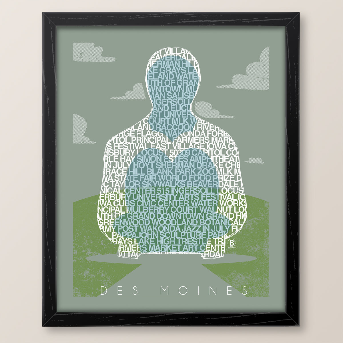 Des Moines Sculpture Print