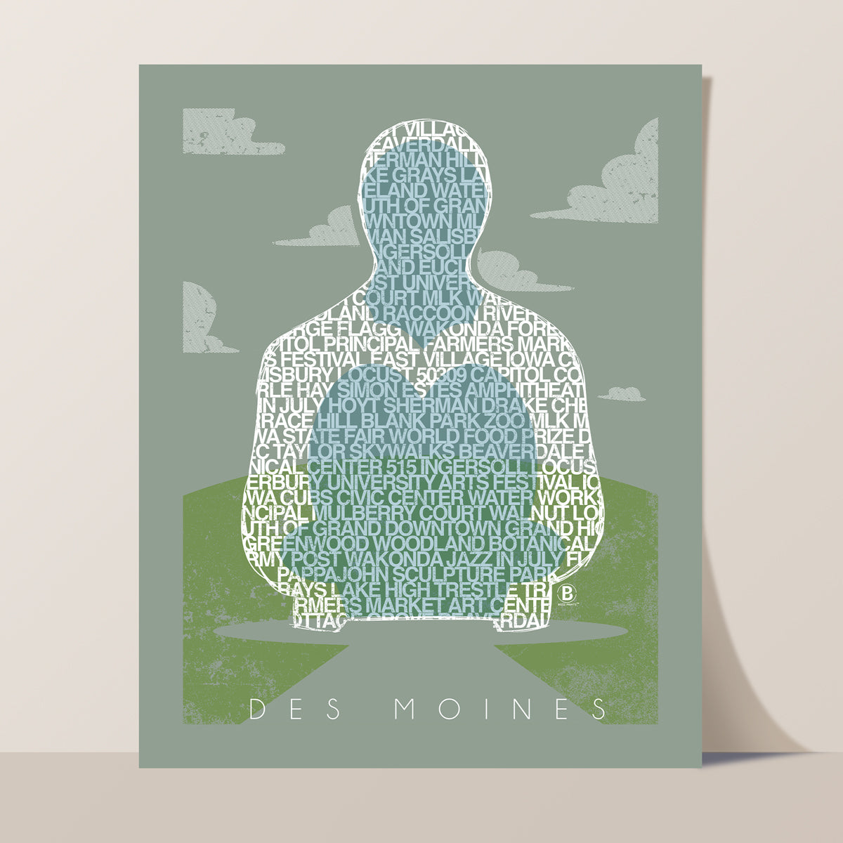 Des Moines Sculpture Print