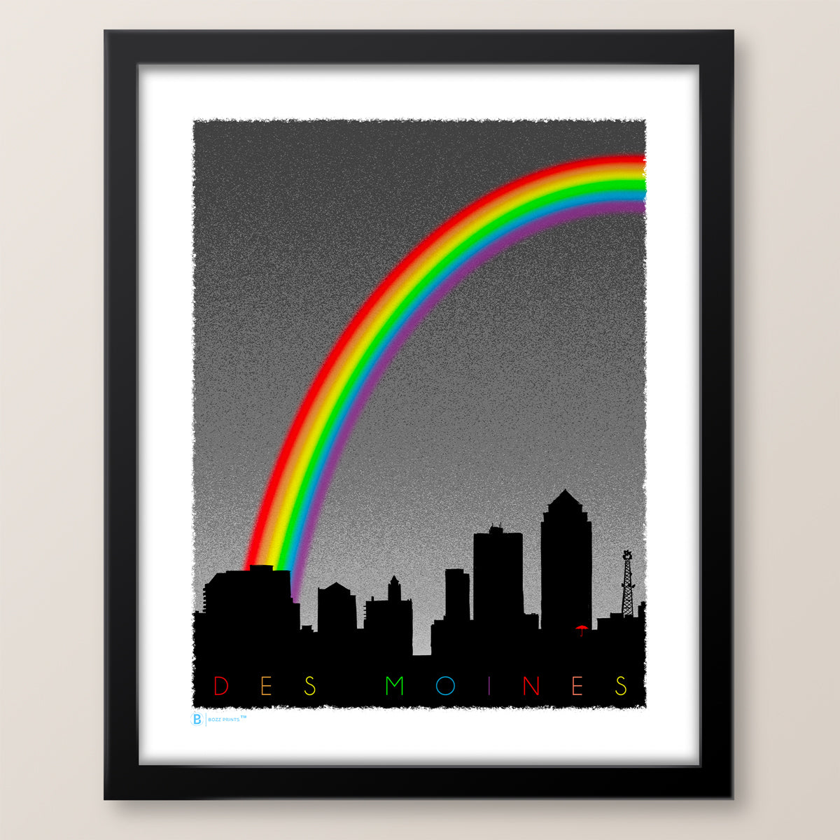 Des Moines Pride Skyline Print