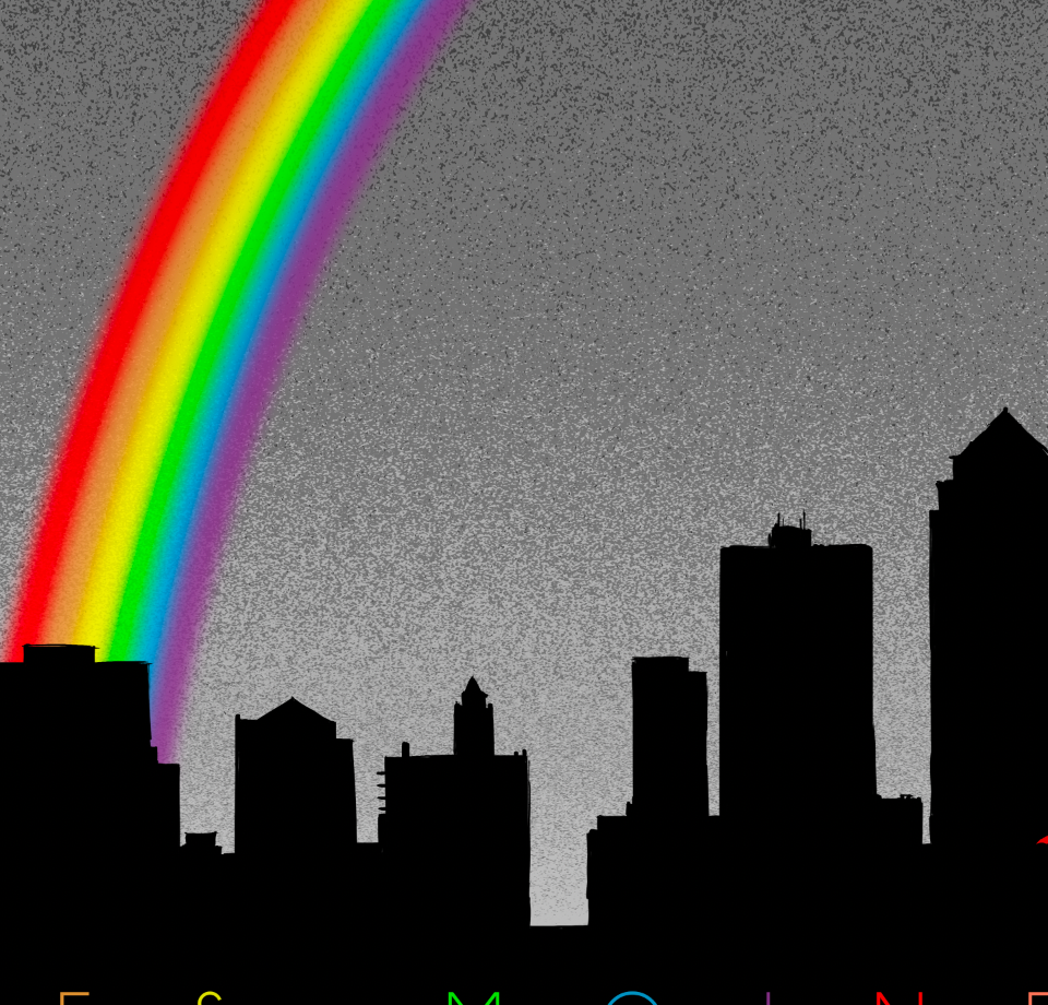 Des Moines Pride Skyline Print