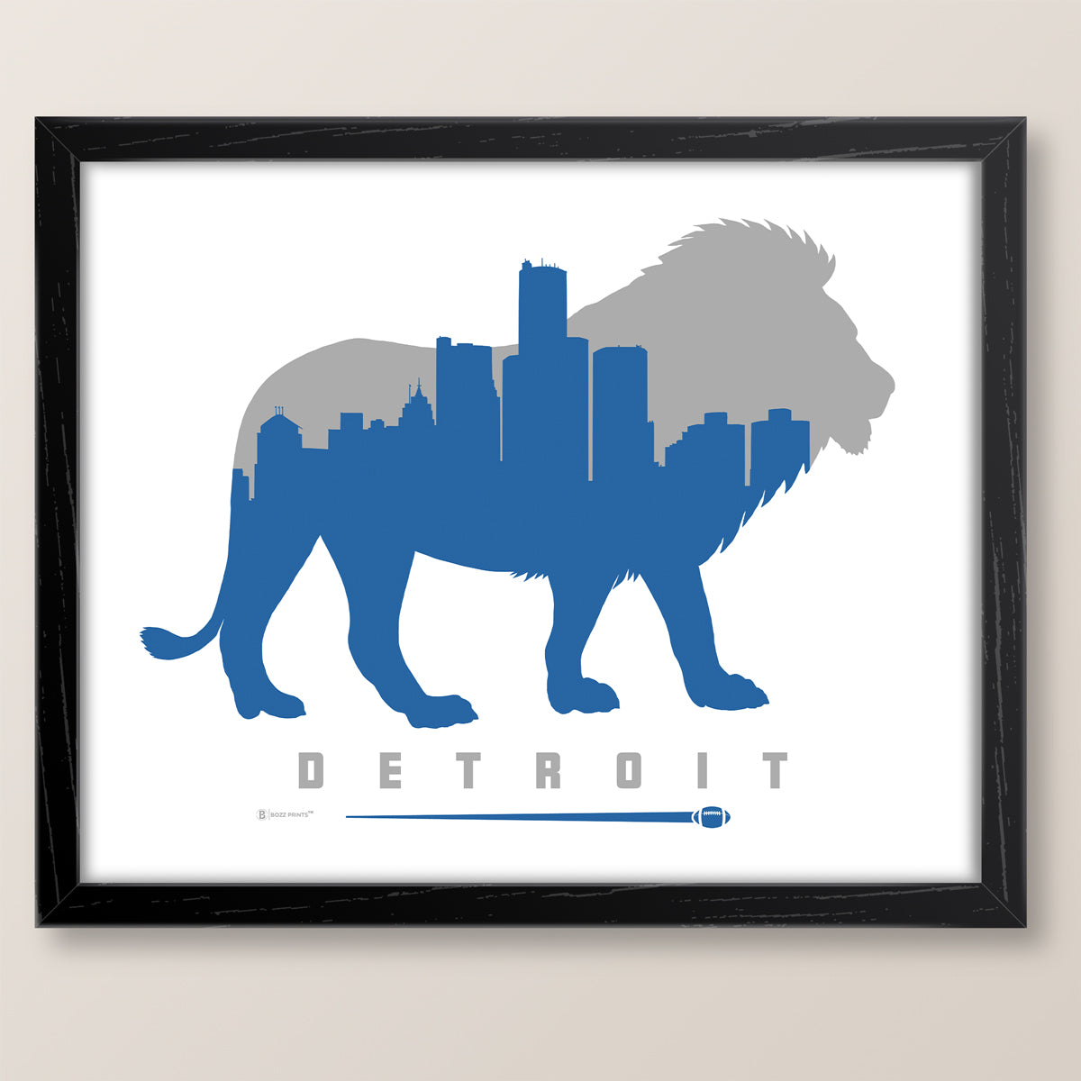Detroit Football Print