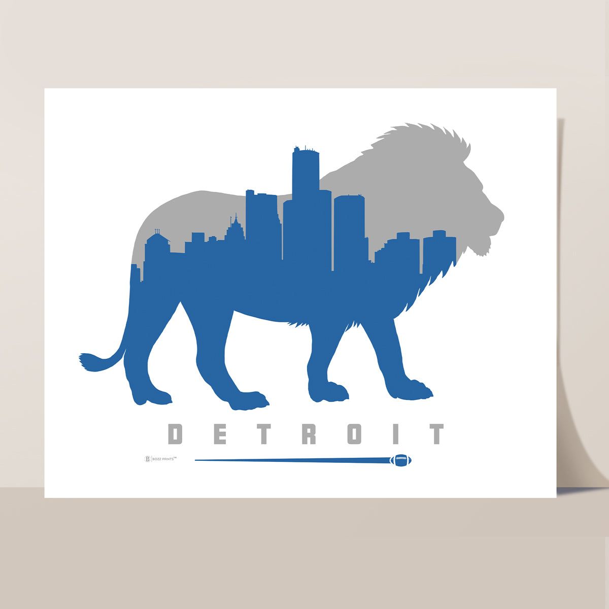 Detroit Football Print