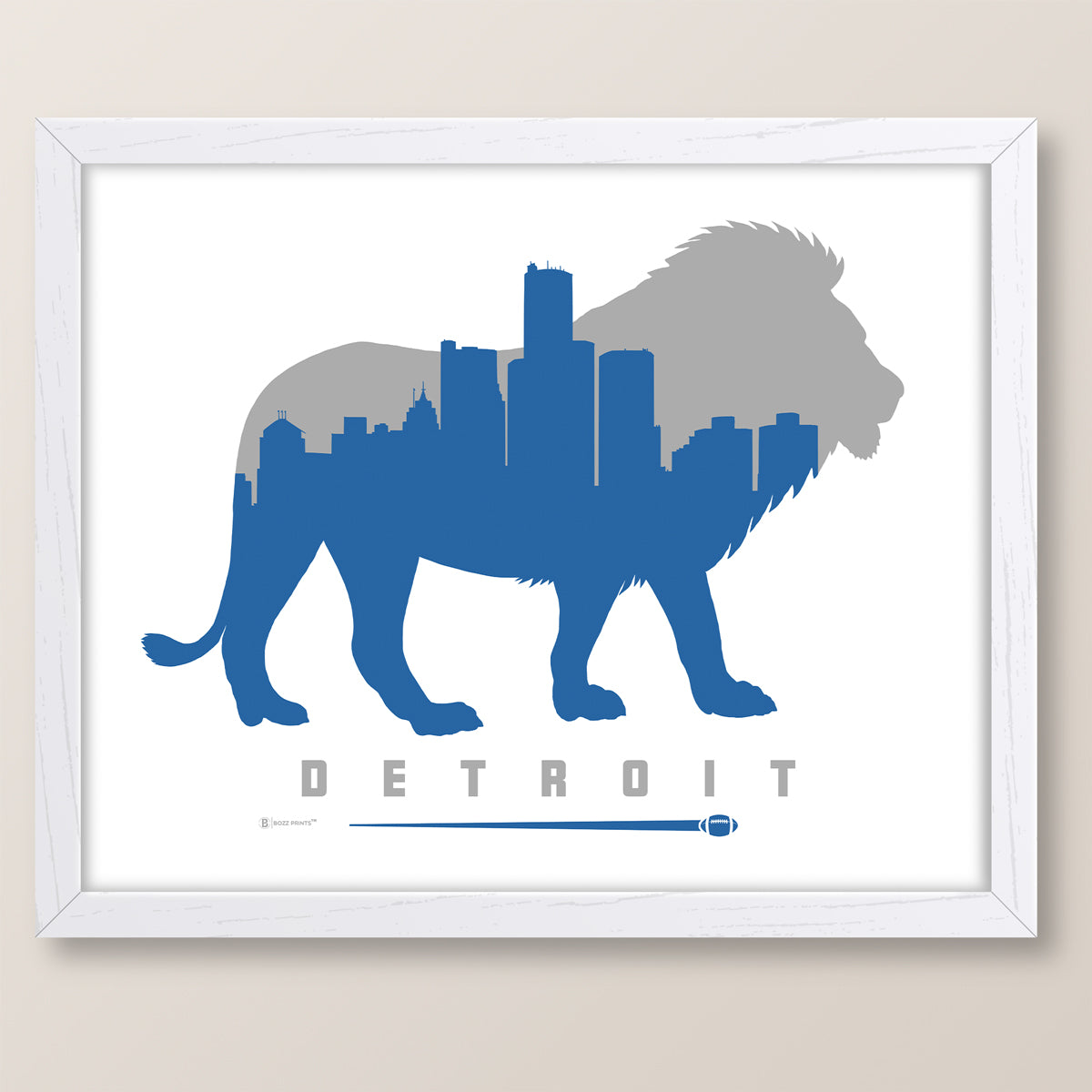 Detroit Football Print