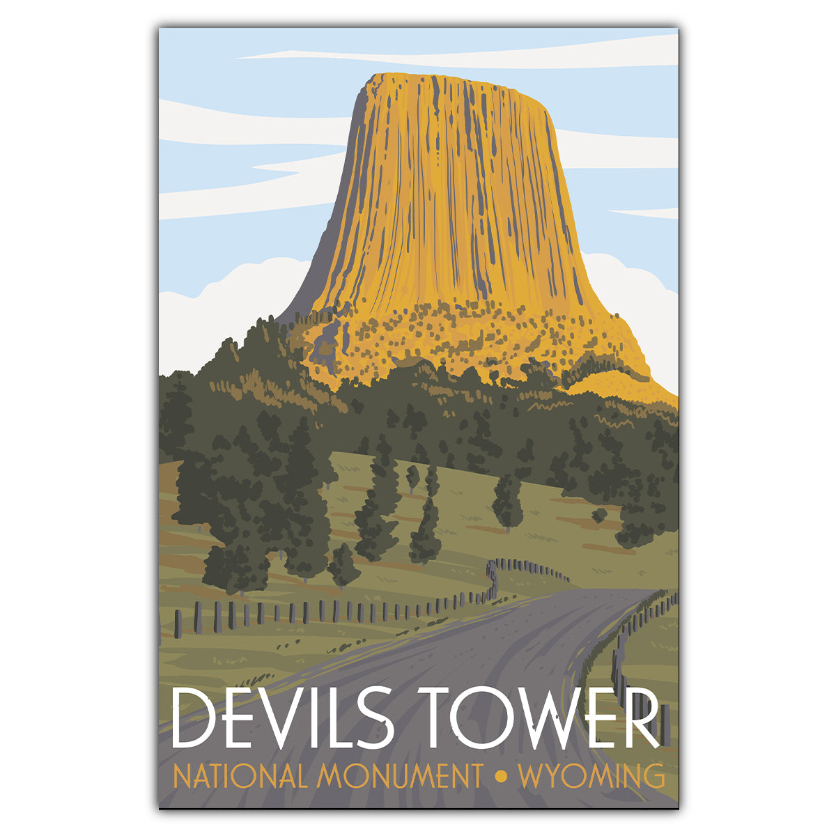 Devils Tower Postcard