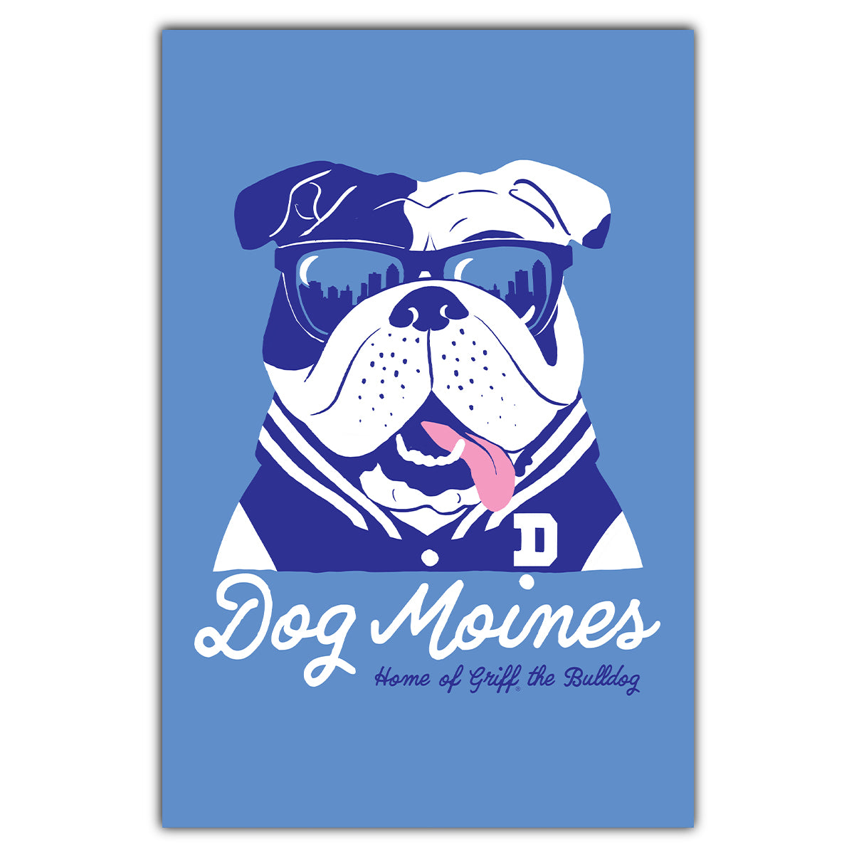 Drake University Dog Moines Griff III Postcard