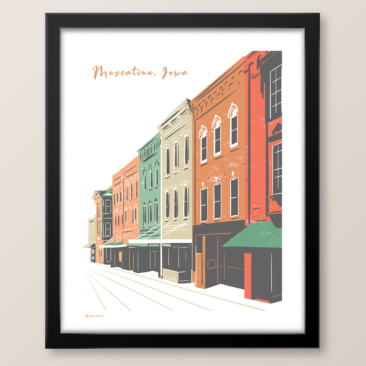 Downtown Muscatine Print