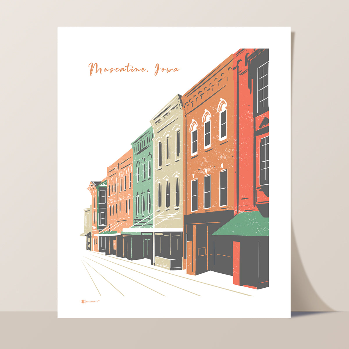 Downtown Muscatine Print